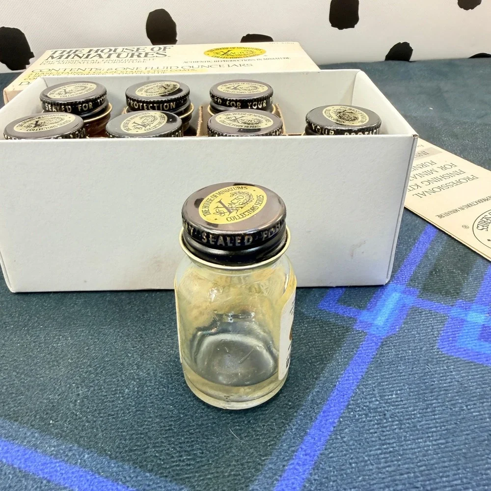 House of Miniatures X-Acto Finishing Kit 43801 Sealed Jars & Collector Binder